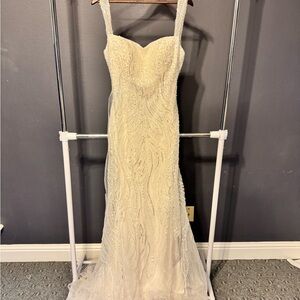 Allure Bridals Ivory Beaded Wedding Dress